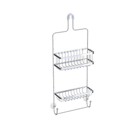 BETTER LIVING Astra 25.5 in. H X 5 in. W X 10.98 in. L Chrome Silver Shower Caddy 13214